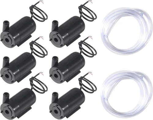 Miniatura 9 de 4 piezas DC 3-5 V micro sumergible mini bomba de agua para acuarios pecera estanque fuente hidropónica jardín