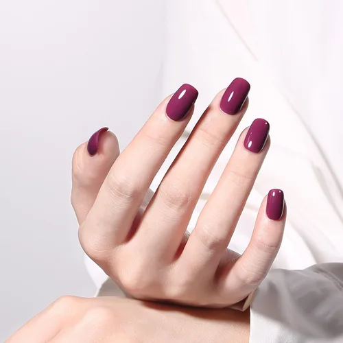 Miniatura 2 de MAYCHAO Esmalte de uñas de gel rojo vino de 0.5 fl oz, 1 esmalte de uñas en gel rojo claro que se absorbe con LED UV, esmalte de uñas en gel