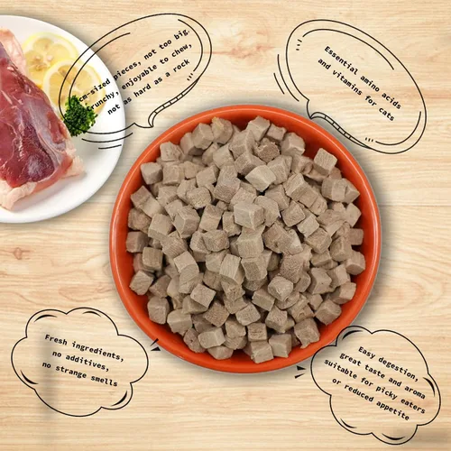 Miniatura 5 de RA NOVA Golosinas liofilizadas para gatos, 100% sin granos de pechuga de pato, cruda, natural equilibrio, ingredientes limitados, bocadillos