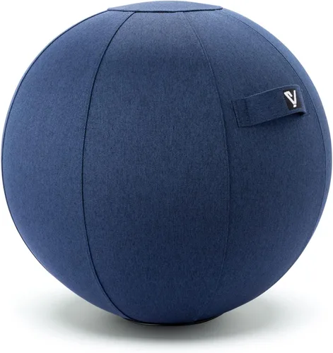 Miniatura 8 de Silla de bola sentada para oficina y hogar, pelota de yoga de ejercicio de pilates con cubierta para equilibrio, estabilidad y fitness, asiento