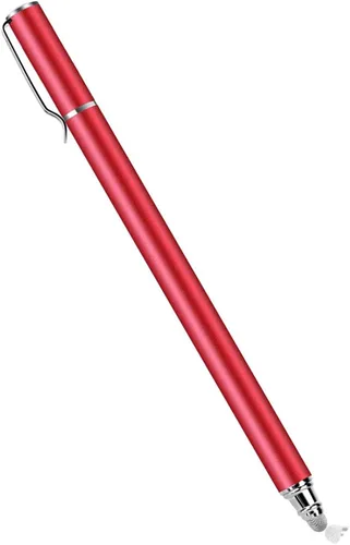 Lápiz capacitivo rojo para pantalla táctil, punta de fibra de aluminio, ligero, compatible con Motorola Moto G Power (2022), Moto G Pure, Moto G