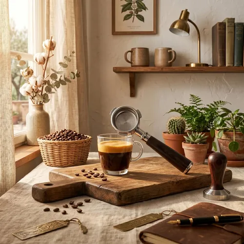 Miniatura 3 de 54mm Portafiltro sin fondo para Espresso con 3 orejas Compatible con máquina de espresso Barista Breville/Sage de 54mm Cesta de acero inoxidable