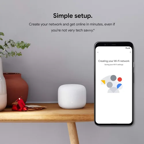 Miniatura 5 de Google Nest Wifi Router AC2200 Sistema de malla 1 paquete cubre hasta 2200 pies cuadrados