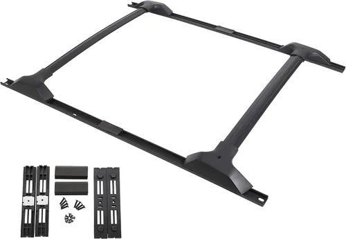 Miniatura 9 de ECOTRIC - Barras transversales de techo, de aluminio, estilo de fábrica, paquete de rieles laterales para Chevy Chevrolet Traverse 2009-2017