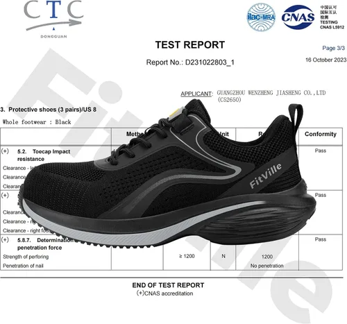 Miniatura 2 de FitVille Tenis de punta de acero mediana ancha para mujer, zapatos de punta de acero compuestos anchos a prueba de pinchazos, zapatos de trabajo