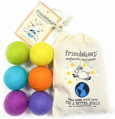 Miniatura 3 de Friendsheep Pelota de juguete de lana ecológica para mascotas, gato, hurón, perro pequeño, comercio justo, hecha a mano en Nepal, ecológica, 100%