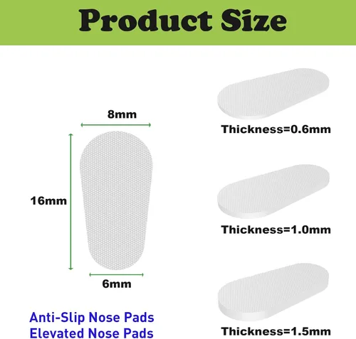 Miniatura 3 de Almohadillas para gafas de 0,6 mm ultradelgadas, miles de fibras microestructuradas inspiradas en ranas, almohadillas adhesivas antideslizantes