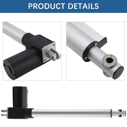 Miniatura 5 de Actuador lineal de carrera larga de 40 pulgadas y 40 pulgadas, 12 V, 1320 lbs/6000 N, velocidad resistente, actuador eléctrico de 0.2 pulgadas/seg.