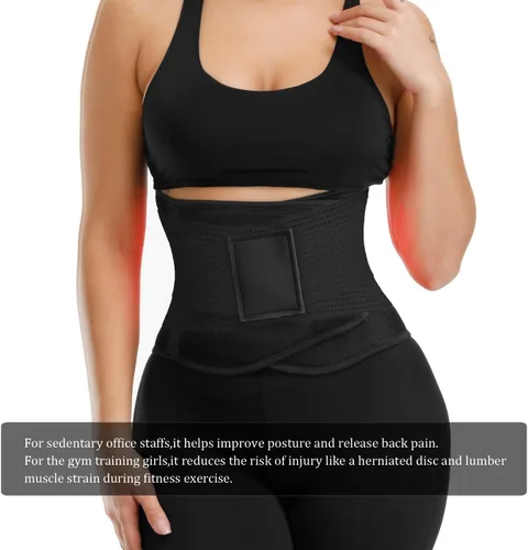 Miniatura 3 de VENUZOR Cinturón de entrenamiento de cintura para mujer – Faja reductora de cintura – Cinturón adelgazante – Cinturón deportivo (grado UP)