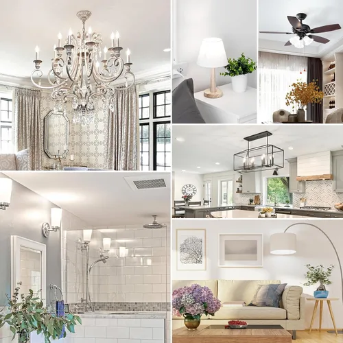 Miniatura 7 de Bombillas LED E12 para candelabro, regulables, equivalente a 40 W, 5000 K, luz diurna brillante, bombillas de vela blanca, 4W 460 LM decorativo CA10