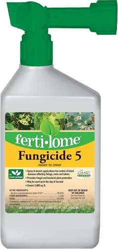 Miniatura 3 de Fertiloma (16112) Fungicida 5 Concentrado, Control de Enfermedades Vegetales y Bacterias, Listado OMRI (16 oz.)