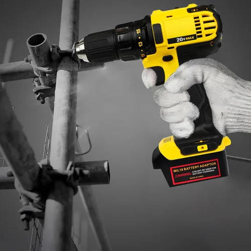 Miniatura 7 de Adaptador de corriente para herramientas Milwaukee M18 a DeWalt de 20 V, convertidor de batería ligero para herramientas eléctricas Dewalt