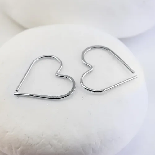 Miniatura 99 de Aretes de aro finos martillados, elegantes plata esterlina geométrica sólida, relleno de oro y relleno de oro rosa; para mujer por Lotus Stone