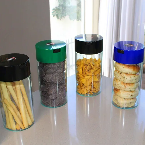 Miniatura 4 de Tightvac - Recipiente hermético de almacenamiento de 5 a 24 onzas, sellado al vacío multiusos para granos de café, molidos, hierbas, té, especias