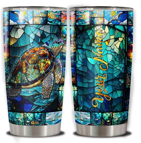 Miniatura 7 de WAZONE Vaso de dragón personalizado con tapa, diseño de nombre personalizado, 20 onzas, 30 onzas, doble pared al vacío, taza aislada de acero
