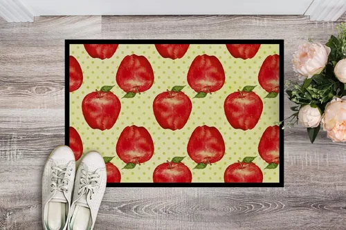 Miniatura 2 de Caroline's Treasures BB7516JMAT - Tapete de acuarela de manzanas y lunares, 24 x 36 pulgadas, tapete para puerta delantera, para interiores