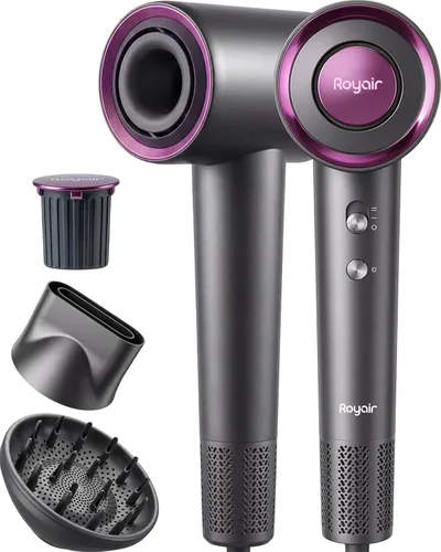 Secador de pelo 2 en 1 y cápsula de esencia de fragancia, 110,000 rpm, secador iónico de alta velocidad de 1200 W con motor sin escobillas, control