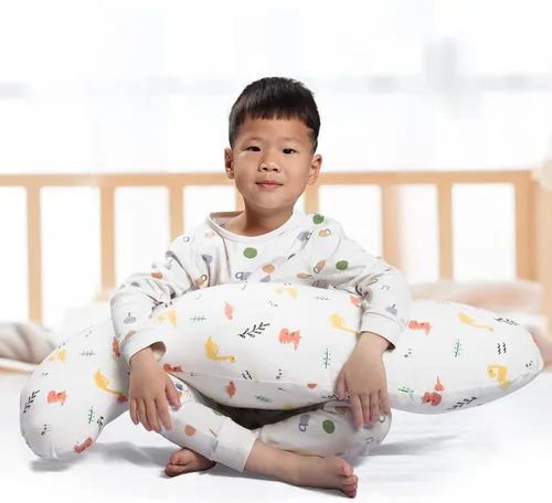 Miniatura 7 de BYRIVER Almohada de Contorno de 35" de Enfriamiento Linda para Niños Niñas Niños, Almohada de Abrazo para Dormir, Funda de Almohada de Dinosaurio