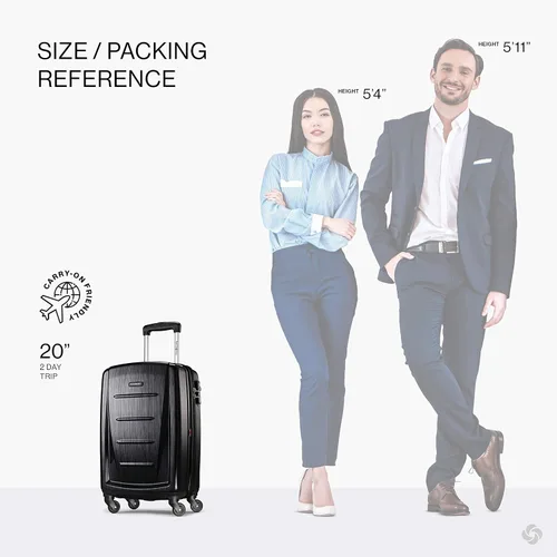 Miniatura 9 de Samsonite Winfield 2 Equipaje rígido con ruedas giratorias, Azul profundo, Juego de 3 piezas (20/24/28)