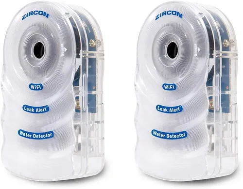 Miniatura 15 de Zircon - Detector de fugas de agua electrónico con alarma y sensor de inundación con alarma de 90dB de audio y alarmas duales de fuga, 1 paquete