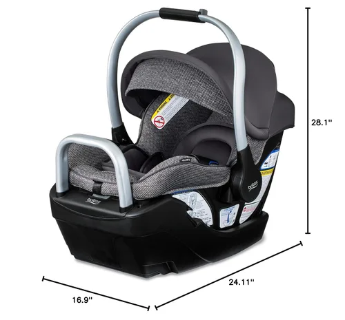Miniatura 10 de Britax Willow SC Asiento de Carro Infantil, Asiento de Carro Mirando hacia Atrás con Base Alpine, Tecnología ClickTight, Sistema RightSize, Pindot