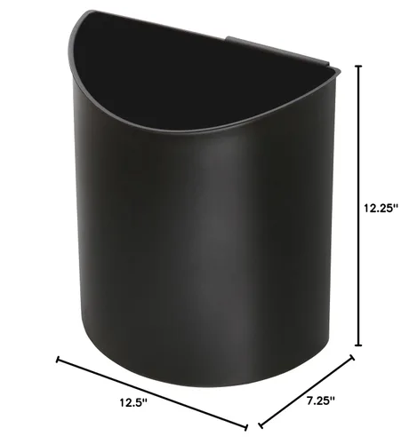 Miniatura 6 de Safco Cubo de Basura Pequeño para Escritorio Combo de Papelera de Reciclaje, 3 Galones, Para Cocina, Oficina, Uso en Interiores, Negro/Azul