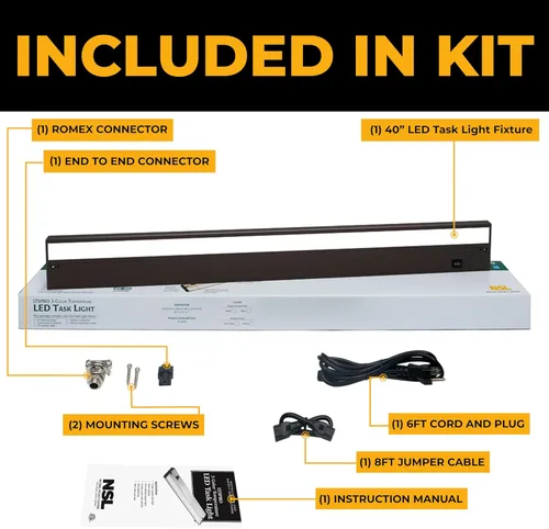 Miniatura 3 de Iluminación LED para debajo del gabinete cableada - 3CCT 40 pulgadas acabado bronce - Luces para debajo del gabinete para cocina - Luz regulable