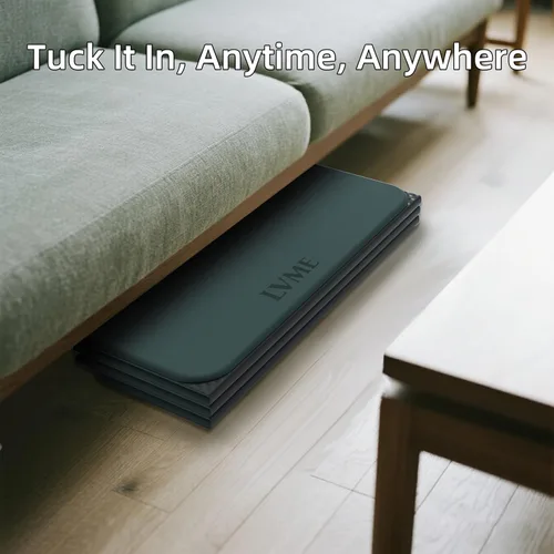 Miniatura 6 de Foldable Yoga Mat 0.32 inches Thick(8mm), SGS Certified POE Material, Non Slip, 71 x 24 inches, Foldable for Travel, Pilates, Camping, Environmental