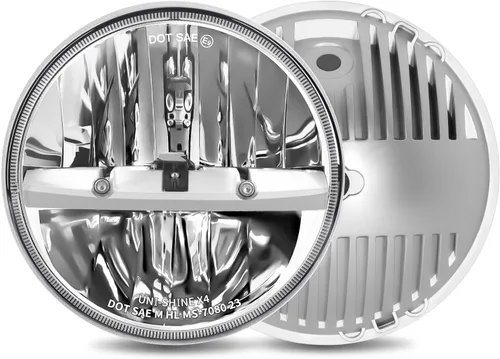 Miniatura 11 de UNI-SHINE 2 faros delanteros LED de 7 pulgadas, aprobados por DOT, haz alto/bajo, compatibles con Jeep Wrangler, Chevy y Miata, Plug and Play