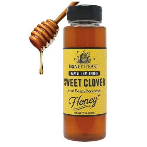 Miniatura 34 de Honey Feast, Miel de Flor Silvestre, 12 Onza