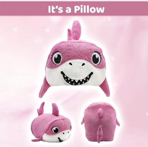 Miniatura 3 de Manta con capucha de tiburón para niños, manta de viaje con capucha - Bubbles The Shark