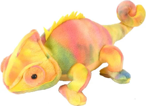 Wild Republic Peluche camaleón, animal de peluche, regalos para niños, abrazos, 8 pulgadas, color amarillo
