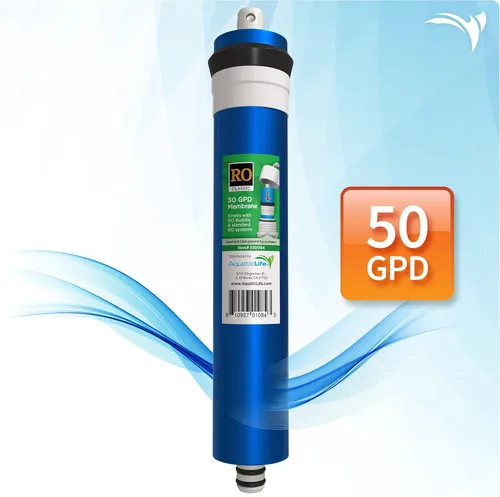Miniatura 2 de AQUATICLIFE 50 GPD Cartucho de repuesto de filtro de membrana para sistemas de filtración de agua de desionización de ósmosis inversa