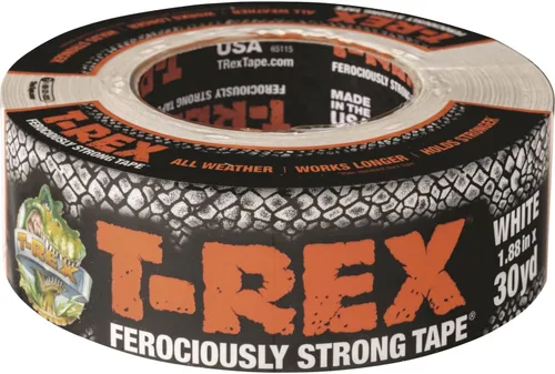 Miniatura 12 de Cinta Adhesiva T-Rex de Servicio Pesado con Respaldo Resistente a los Rayos UV e Impermeable para Reparaciones Ferozmente Fuertes, 1.88" x 30 Gris