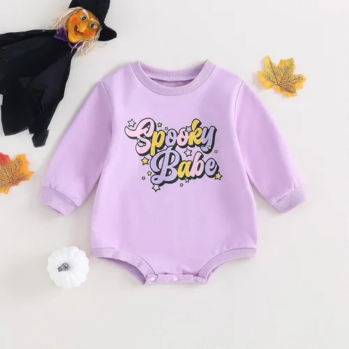 Miniatura 89 de Ropa de Halloween para bebé niña, sudadera con estampado de calabaza, mameluco de burbujas, lindo traje de Acción de Gracias de otoño