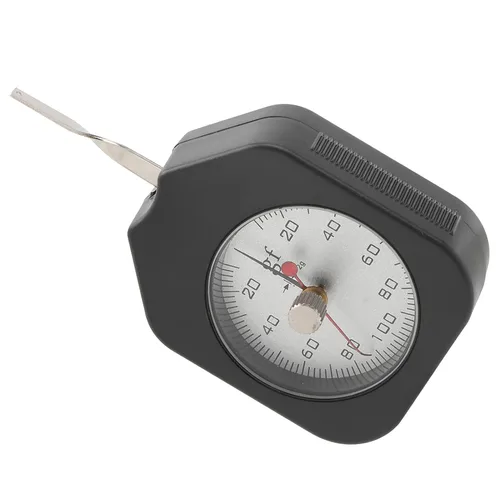 Kadimendium Medidor de tensión de esfera SEG-100‑2 Medidor de tensión Medidor de fuerza de gramo de bolsillo Medidor de fuerza doble puntero 3.53 oz