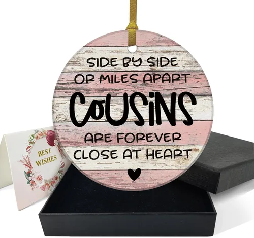 Miniatura 11 de REWIDPARTY Regalos Graciosos de Primo para Mujeres y Hombres, Un Primo es la Manera de Dios de Asegurarse de que Nunca Caminemos Solos, Regalos