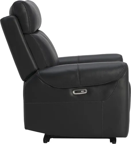 Miniatura 8 de KISLOT Silla reclinable de cuero para adultos, abrazador de pared, RV reclinable con puertos de carga USB, sofá reclinable de energía eléctrica
