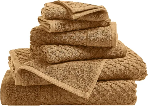 Miniatura 76 de Great Bay Home - Toallas de mano 100% algodón blanco, 6 toallas de baño suaves para manos, altamente absorbentes y de secado rápido, colección