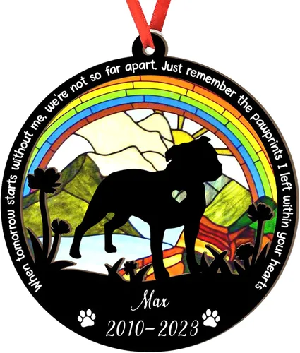 Miniatura 80 de Adorno personalizado para atrapasoles de sabueso afgano, adorno de Navidad de sabueso afgano, regalo para perro amante, sabueso afgano conmemorativo