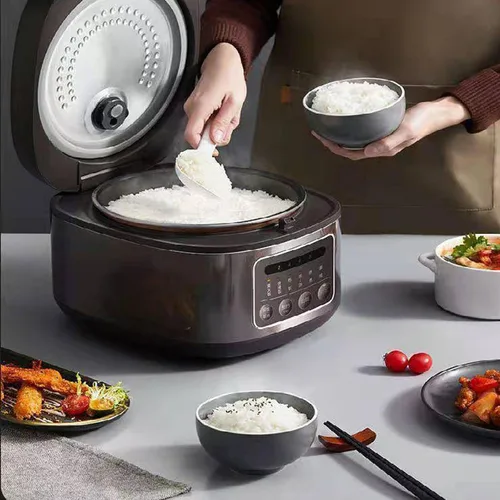 Miniatura 5 de Mini olla arrocera, 8 tazas crudas pequeñas, portátil de 4 litros para 1-3 personas, cocinar y cocinar al vapor verduras saludables, arroz adecuado