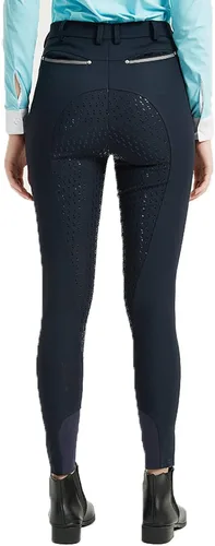 Miniatura 5 de FunRiding Pantalones de montar a caballo con agarre de silicona para mujer Cintura media con visera delantera