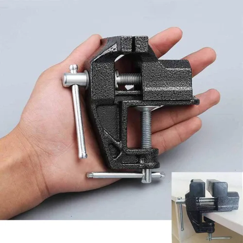 Miniatura 5 de Tornillo de Mesa Home Vise Tornillo de Banco con Abrazadera, 2.5" negro