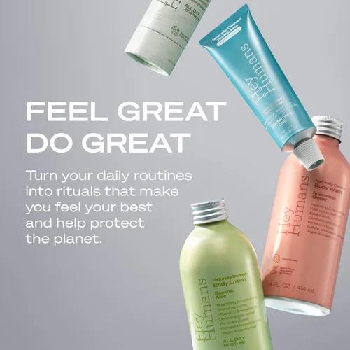 Miniatura 6 de Hey Humans Desodorante, desodorante sin aluminio para mujeres y hombres, contiene ingredientes derivados naturalmente, control de olores durante