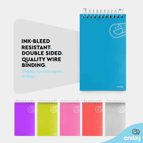 Miniatura 4 de Enday Cuaderno de bolsillo, cuadernos pequeños encuadernados en la parte superior, cuadernos pequeños en espiral, bloc de notas para accesorios