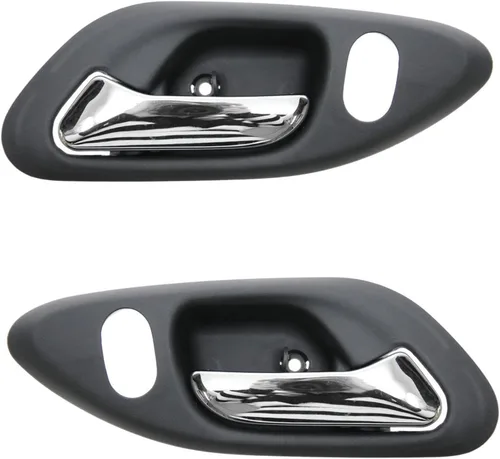 Miniatura 21 de TRQ Juego de 2 manijas de puerta interior trasera cromada y cachemira para Chevy GMC