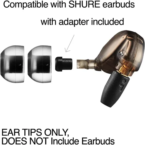 Miniatura 2 de AZLA Crystal Standard (L) - Puntas para auriculares inalámbricos - Consejos de reemplazo de auriculares con cancelación de ruido - Eartips