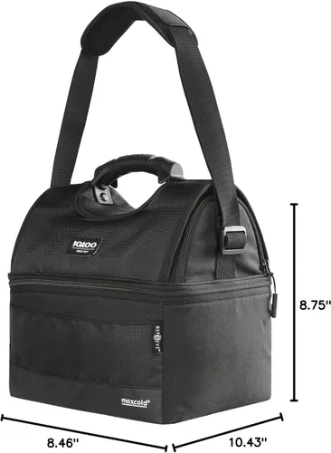 Miniatura 8 de Igloo Gripper - Bolsa enfriadora de lados suaves Enfriador de almuerzo aislado de doble compartimento