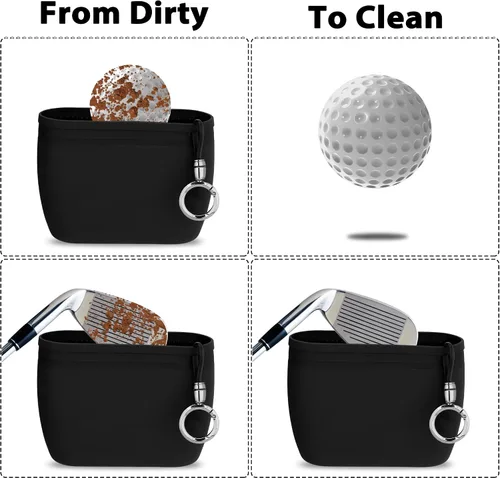Miniatura 6 de MOSTY Golf Club & Ball Cleaner Bag,Durable Golf Club Cleaning Kit and Ball Washer Pouch,Club Cleaner for Golf Bag, Golf Gifts for Men Women Golfers