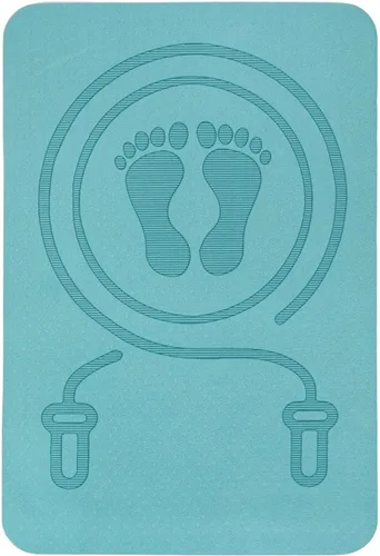 Miniatura 7 de kowaku Alfombrilla de ejercicio de fitness para saltar con cuerda, protege suelos y equipos, alfombrilla de saltar para entrenamiento en interiores